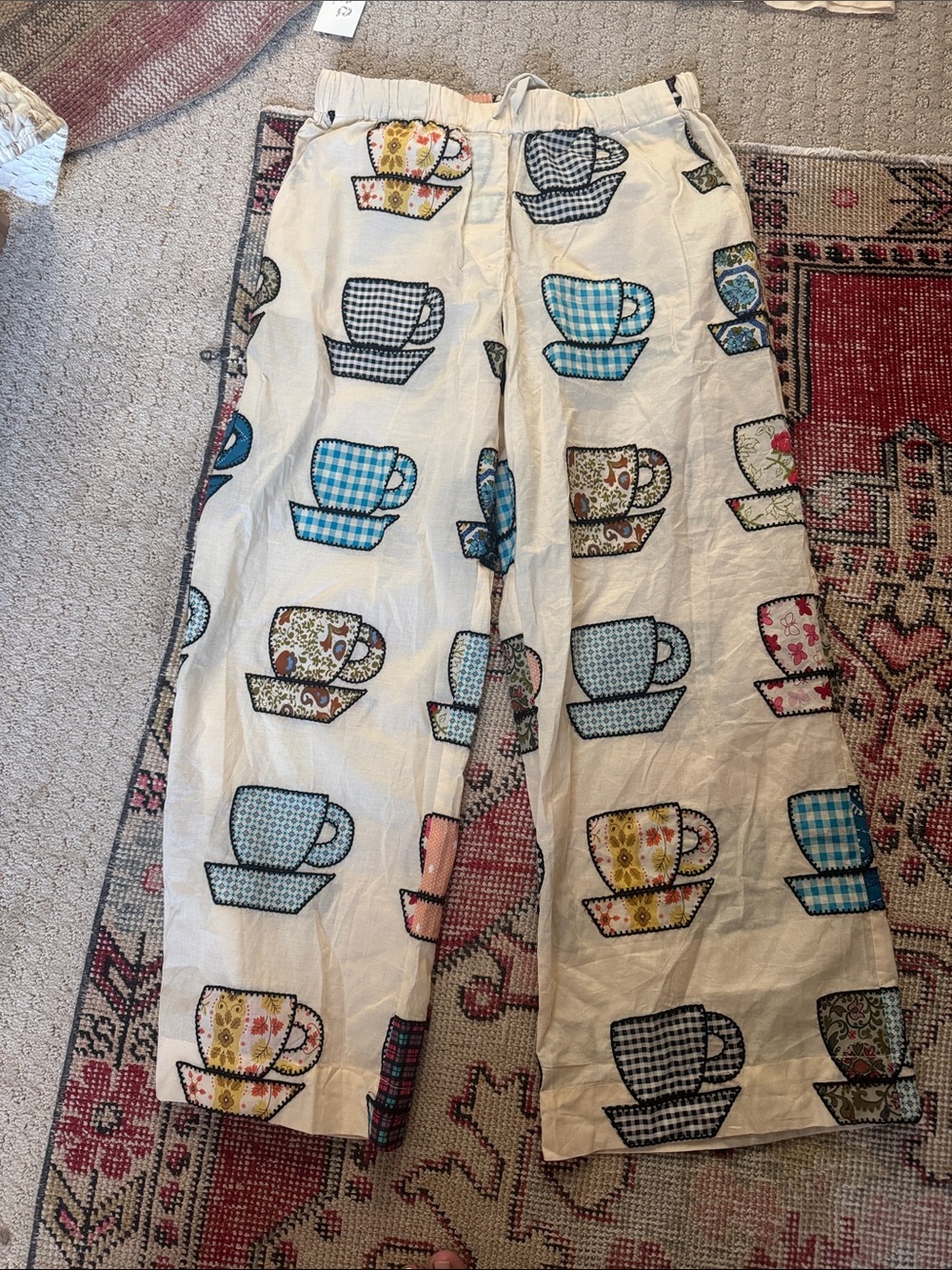 Cream Pajama Set - Cozy Sleepwear - Picture 2 of 6